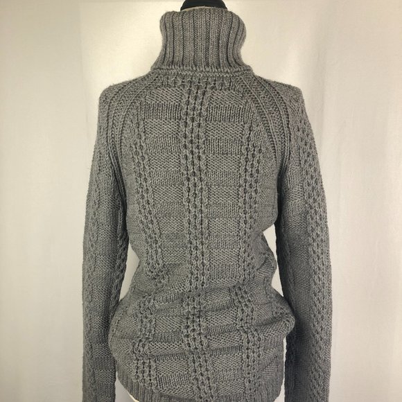 Barney's Merino Wool Chunky Turtleneck Sweater - Picture 7 of 10